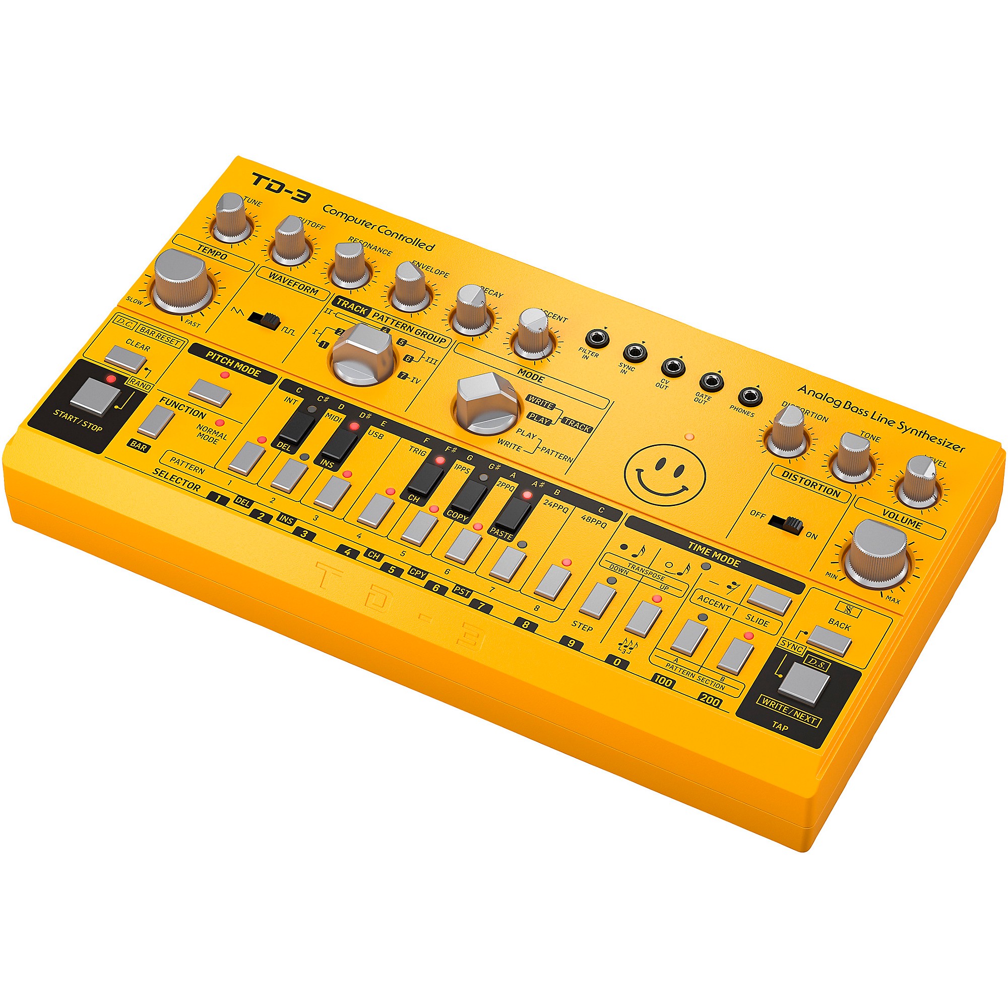 Behringer TD-3 Analog Bass Line Synthesizer Yellow | Guitar Center
