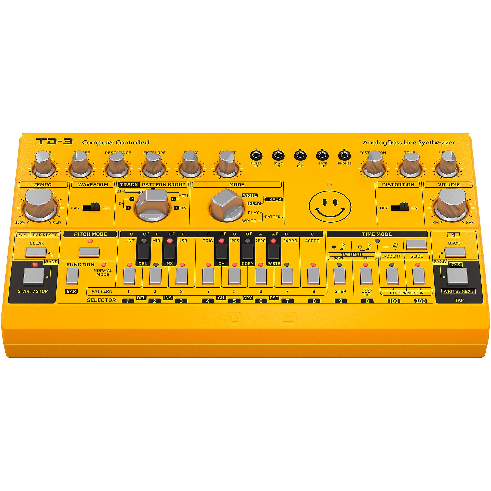 Behringer TD-3 Analog Bass Line Synthesizer Yellow | Guitar Center
