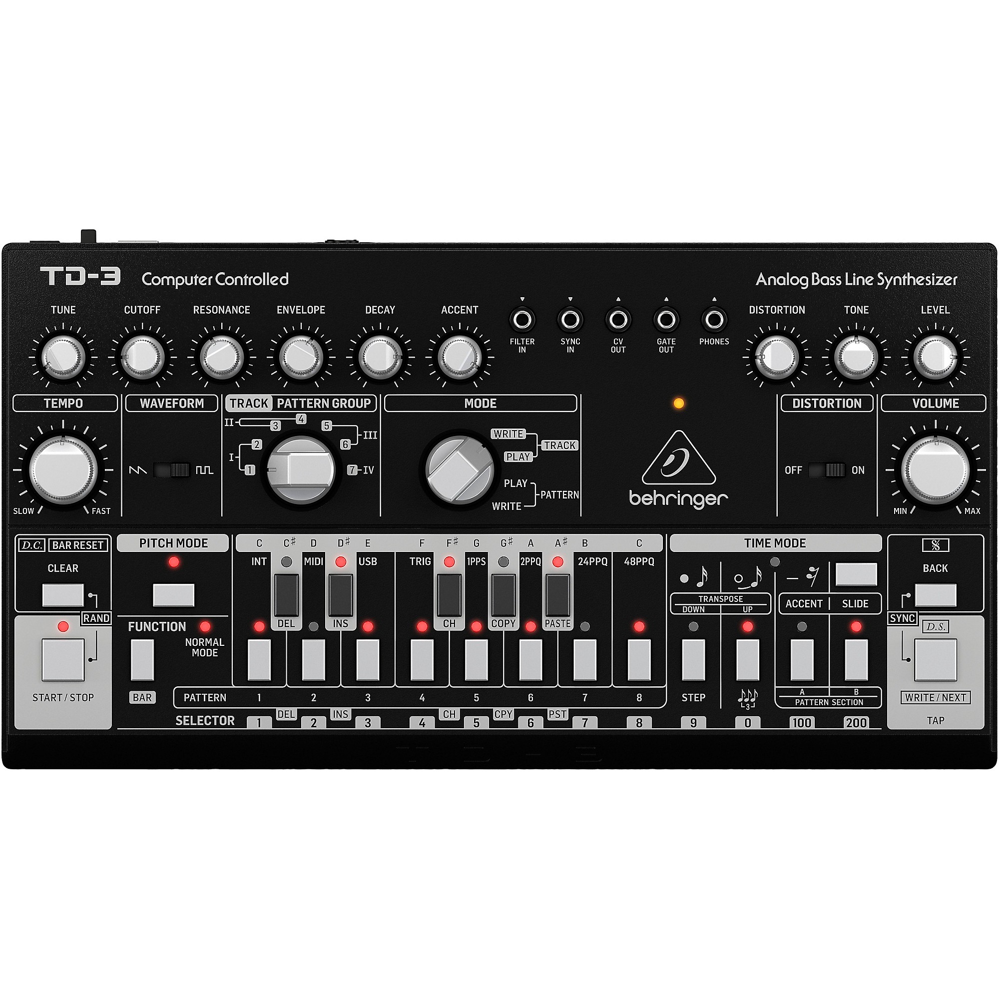 Behringer TD-3 Analog Bass Line Synthesizer Black | Guitar Center