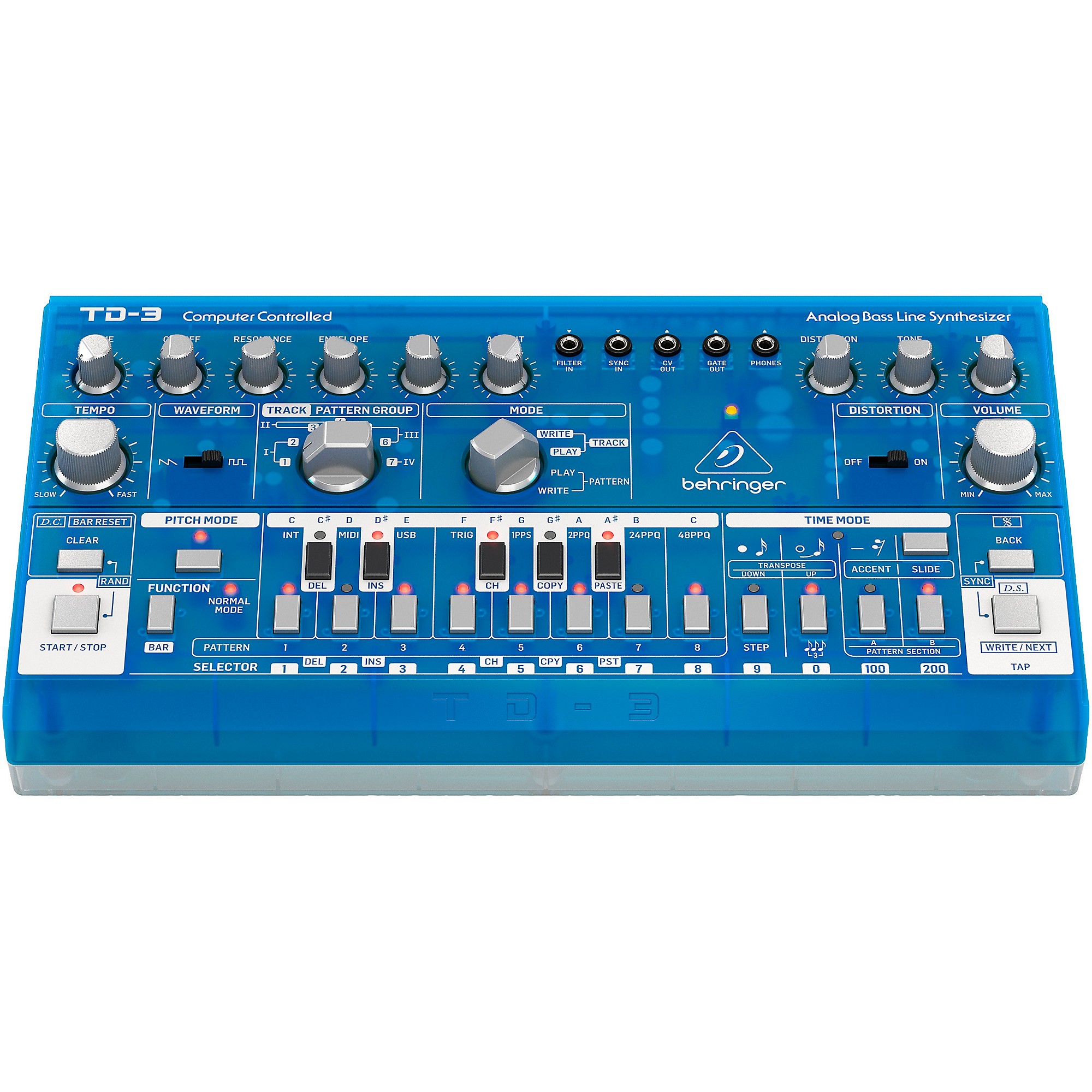 Behringer TD-3 ブルー(BLUE)ベースシンセサイザ Behringer TD-3 Analog Bass Line Synthesizer Blueberry | Guitar Center