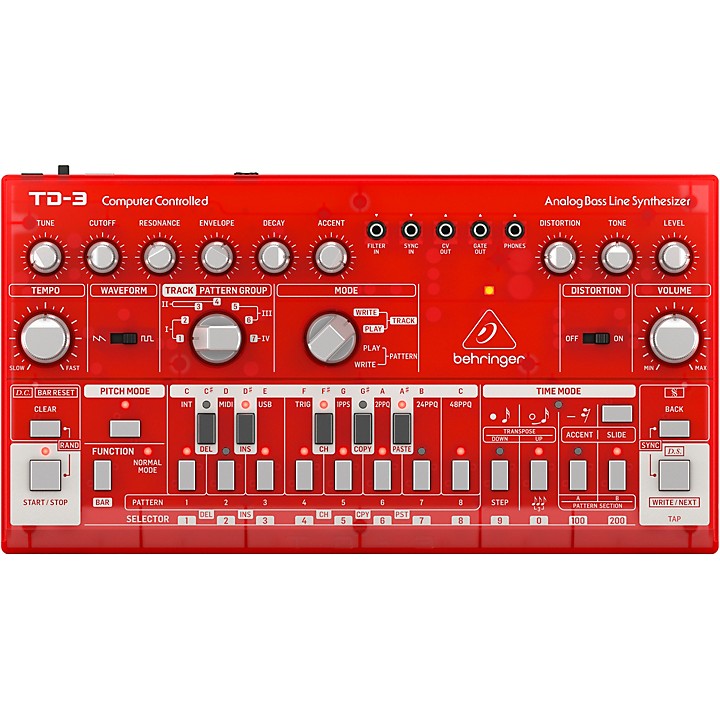 Behringer TD-3 Analog Bass Line Synthesizer Strawberry | Guitar Center