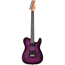 Open Box Schecter Guitar Research PT Pro Trans Purple Burst Level 2 Transparent Purple Burst 197881117832