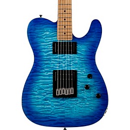 Open Box Schecter Guitar Research PT Pro Level 1 Transparent Blue Burst