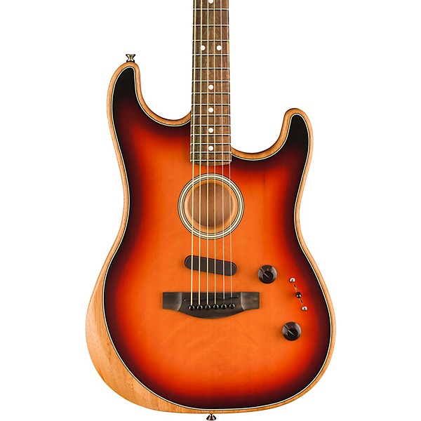 Open Box Fender Acoustasonic Stratocaster Acoustic-Electric Guitar Level 2 3-Color Sunburst 197881025311