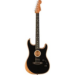 Open Box Fender Acoustasonic Stratocaster Acoustic-Electric Guitar Level 1 Black