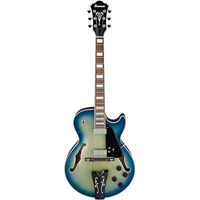 Ibanez Gb10em George Benson Hollowbody Electric Guitar Jet Blue Burst for sale
