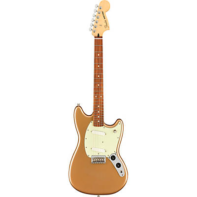 Fender Player Mustang Electric Guitar With Pau Ferro Fingerboard Firemist Gold for sale