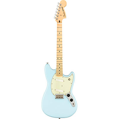 Fender Player Mustang Electric Guitar With Maple Fingerboard Sonic Blue for sale