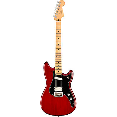 Fender Player Duo-Sonic Hs Maple Fingerboard Electric Guitar Transparent Crimson for sale