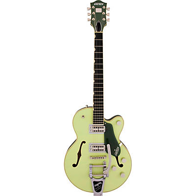 Gretsch Guitars Gretsch G6659t Players Edition Broadkaster Jr. Center Block Single-Cut With String-Thru Bigsby Two-Tone Smoke Green for sale