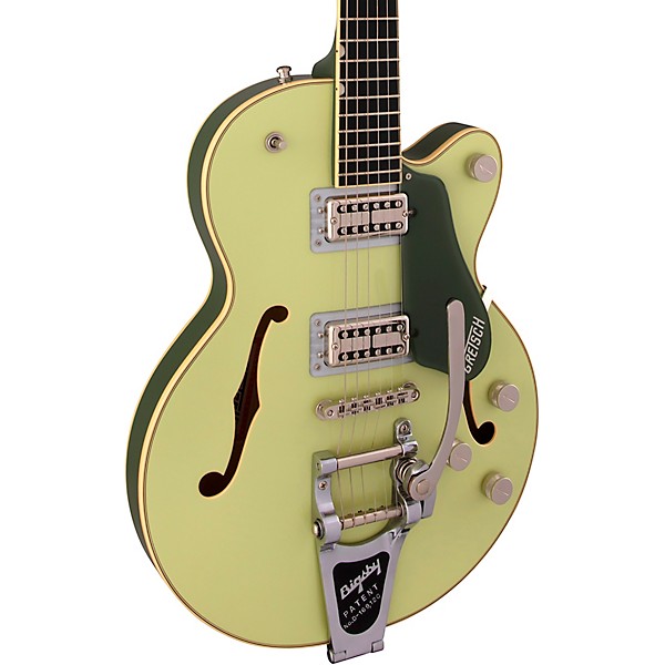 Gretsch Guitars Gretsch G6659T Players Edition Broadkaster Jr. Center Block Single-Cut With String-Thru Bigsby Two-Tone Sm...