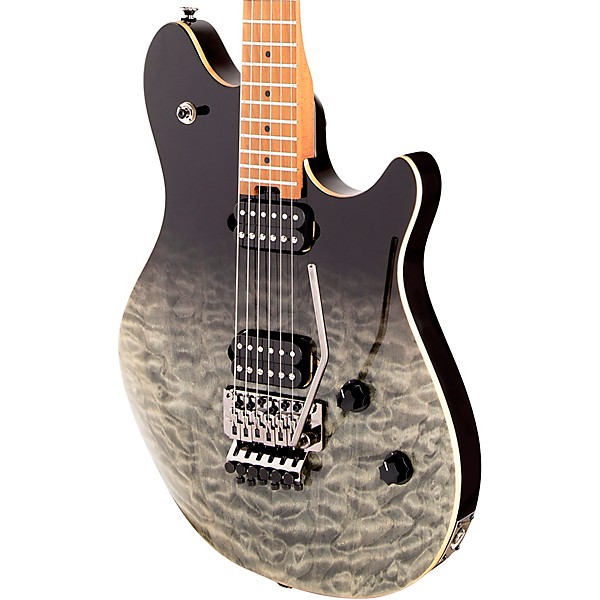 EVH Wolfgang WG Standard Quilt Maple Electric Guitar Black Fade