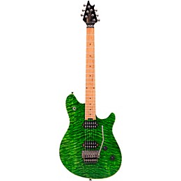 EVH Wolfgang WG Standard Quilt Maple Electric Guitar Transparent Green