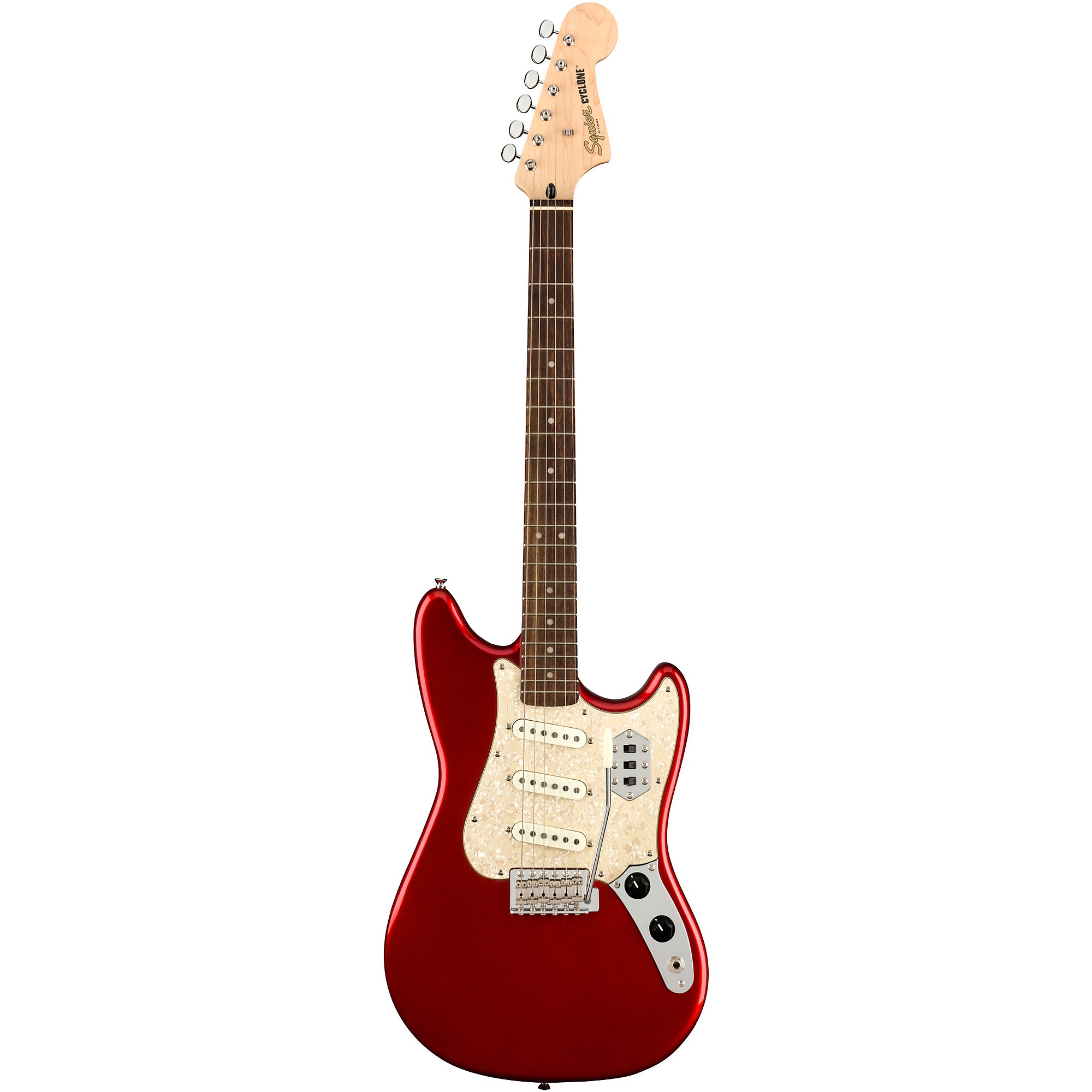 Squier Cyclone レッド エレキギター Squier Paranormal Series Cyclone Electric Guitar Candy Apple