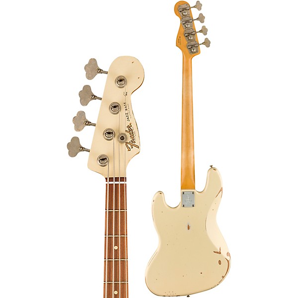 Fender 60th Anniversary Road Worn '60s Jazz Bass Pau Ferro Fingerboard Olympic White
