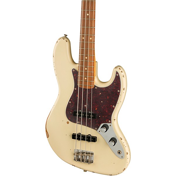 Fender 60th Anniversary Road Worn '60s Jazz Bass Pau Ferro Fingerboard Olympic White