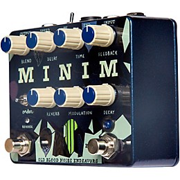 Old Blood Noise Endeavors Minim Immediate Ambience Machine Reverb, Tremolo, Delay Effects Pedal Blue