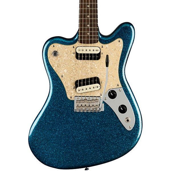 Squier Paranormal Series Super-Sonic Electric Guitar Blue Sparkle