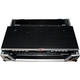 ProX ProX XS-DJ808WLT Flight Case for Roland DJ-808 or Denon MC7000 Digital Controller W-Wheels and Sliding Laptop Shelf Black/Chrome