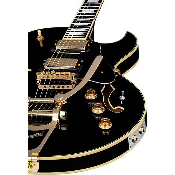 Dean Colt with Bigsby & Piezo Semi-Hollowbody Guitar Classic Black