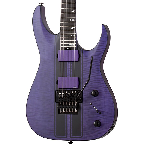 Schecter Guitar Research Banshee GT FR 6-String Electric Guitar Transparent Purple