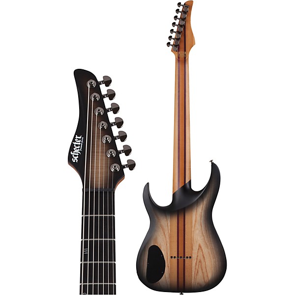 Open Box Schecter Guitar Research Banshee Mach 7-String Extended Electric Guitar Level 1 Ember Burst