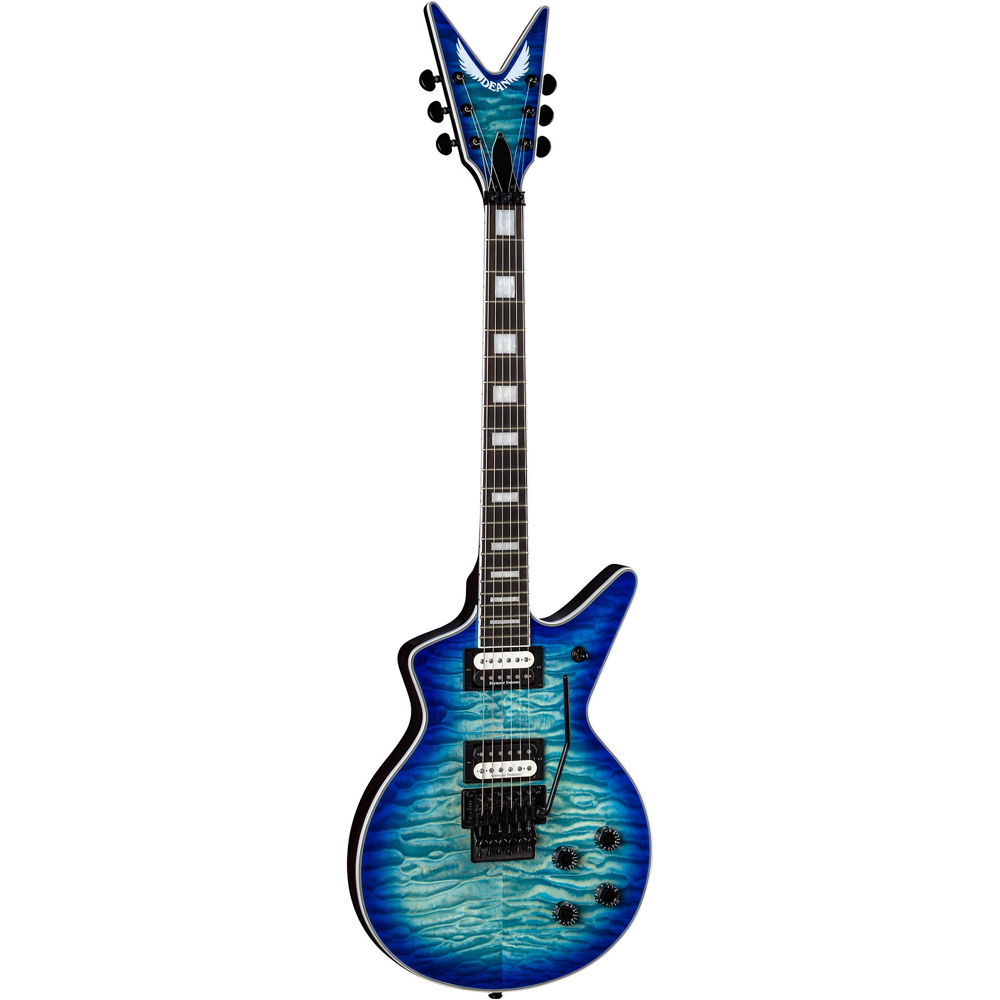 Dean Cadi Select Quilt Top Floyd Electric Guitar Ocean Burst Dean Cadi Select Quilt Top Floyd Electric Guitar Ocean Burst