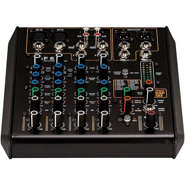 Open Box RCF F 6X 6-Channel Mixing Console Level 1