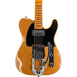 Fender Custom Shop '50s Vibra Telecaster Limited-Edition Heavy Relic Electric Guitar Aztec Gold