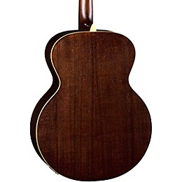 Luna Art Vintage Solid Top Jumbo Acoustic/Electric Guitar Distressed Vintage Brownburst