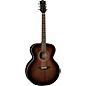 Luna Art Vintage Solid Top Jumbo Acoustic/Electric Guitar Distressed Vintage Brownburst