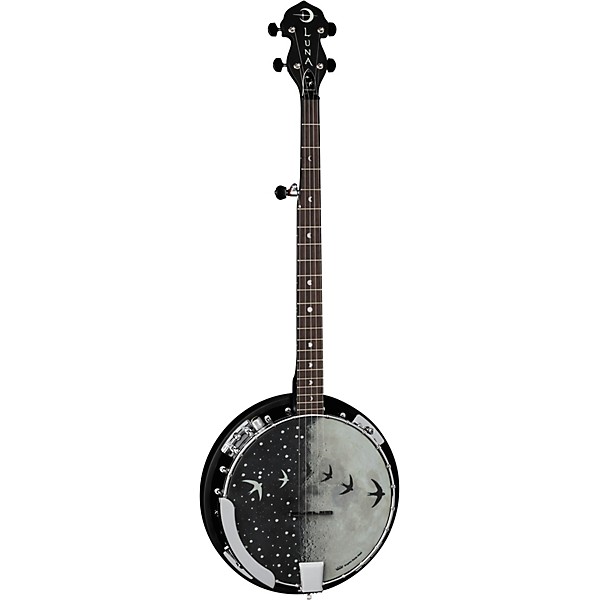 Luna Moonbird BGB 5-String Acoustic-Electric Banjo Satin Black