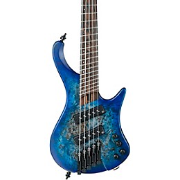 Ibanez EHB1505MS 5-String Multi-Scale Ergonomic Headless Bass Pacific Blue Burst Flat