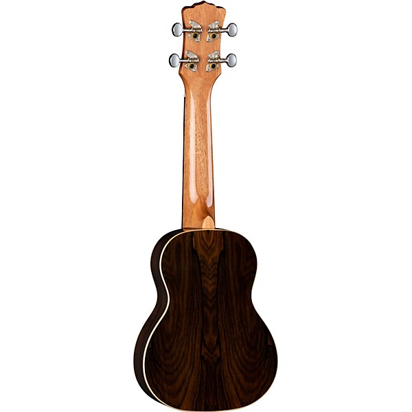 Luna Ziricote Wood Soprano Ukulele Gloss Natural