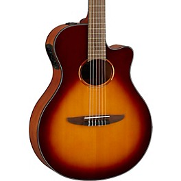 Yamaha NTX1 Acoustic-Electric Classical Guitar Black Yamaha NTX1 Acoustic-Electric Classical Guitar Brown Sunburst