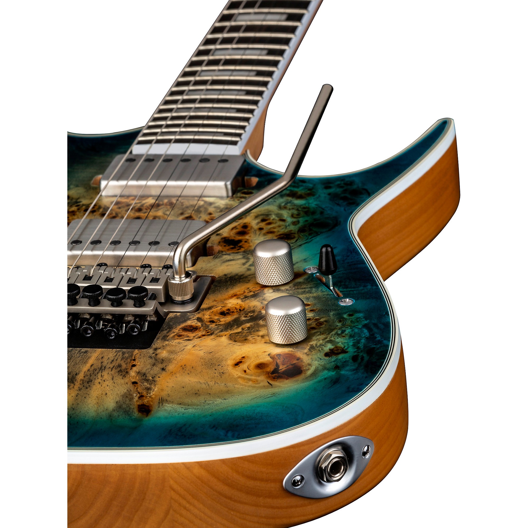 Dean Exile Select Burled Poplar with Floyd Electric Guitar Satin