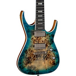 Open Box Dean Exile Select Burled Poplar 7-String Electric Guitar Level 2 Satin Turquoise Burst 194744712975