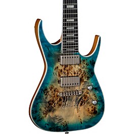 Blemished Dean Exile Select Burled Poplar 7-String Electric Guitar Level 2 Satin Turquoise Burst 194744712975