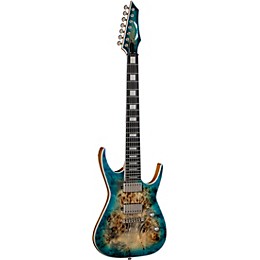 Open Box Dean Exile Select Burled Poplar 7-String Electric Guitar Level 2 Satin Turquoise Burst 194744829680