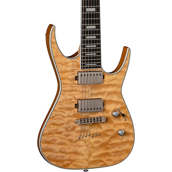 Dean Exile Quilt Top 7-String Electric Guitar Satin Natural