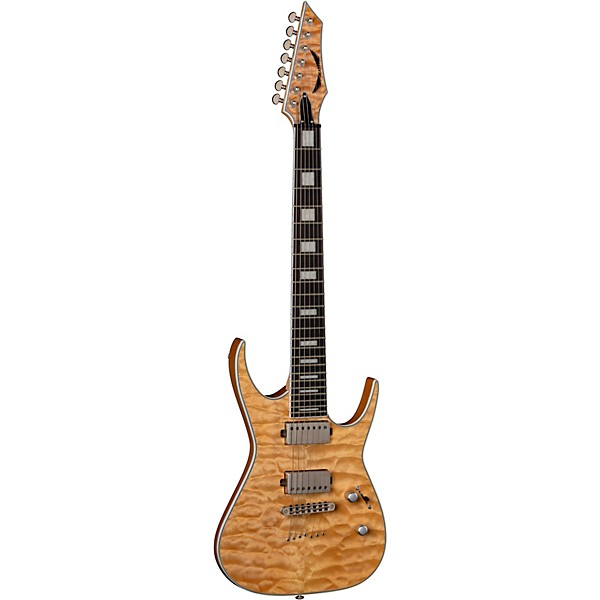 Dean Exile Quilt Top 7-String Electric Guitar Satin Natural