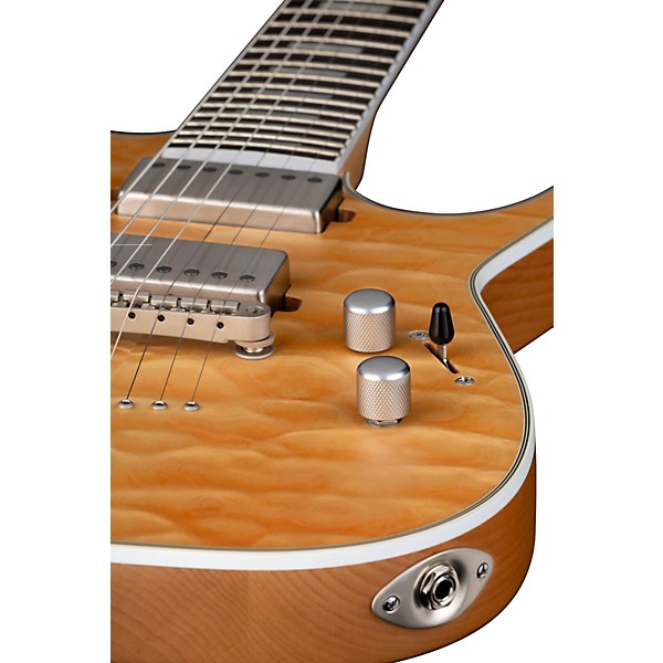 Dean Exile Quilt Top 7-String Electric Guitar Satin Natural