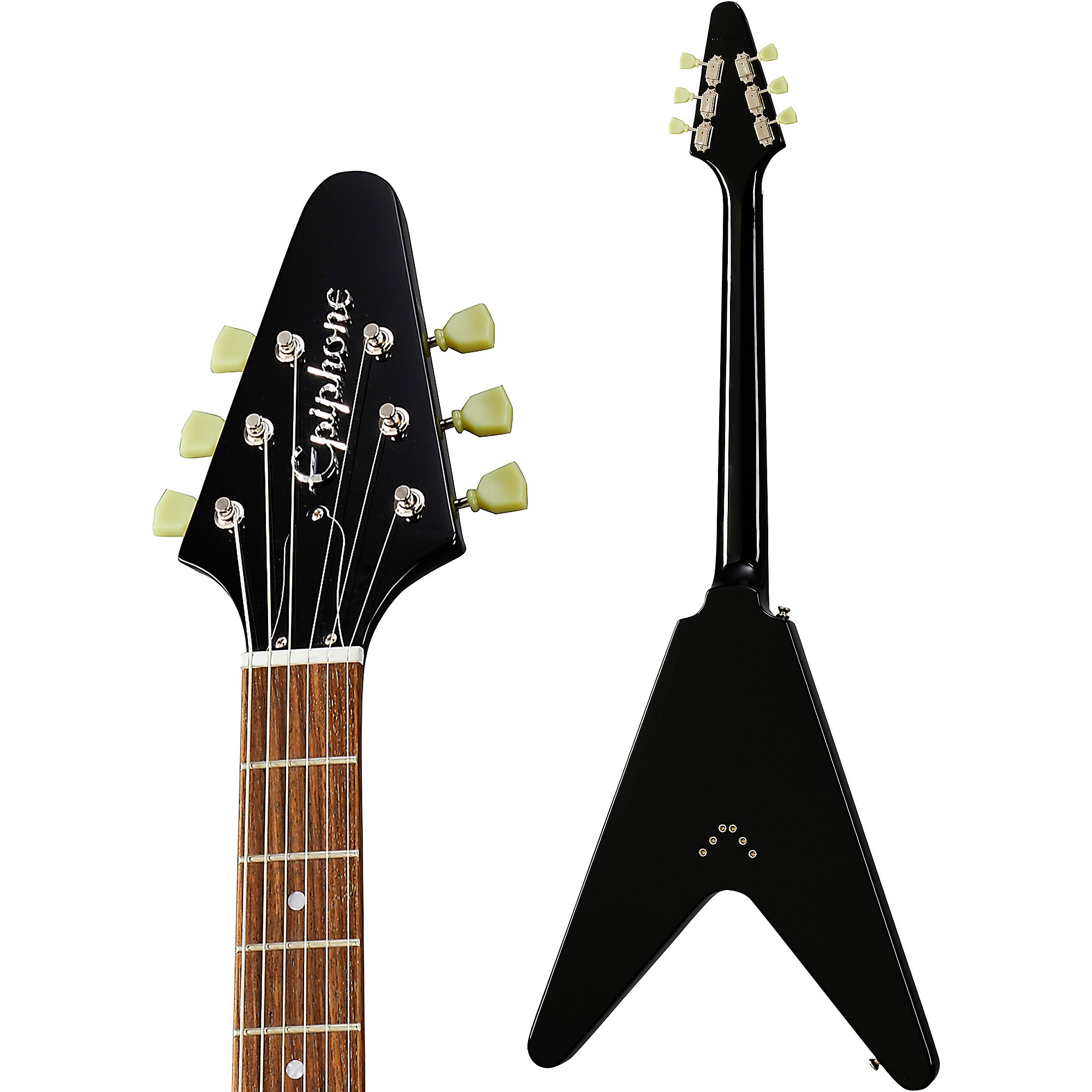 Epiphone Flying V Electric Guitar Ebony | Guitar Center