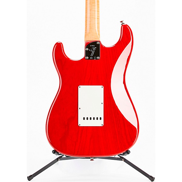 Clearance Fender Custom Shop American Custom Stratocaster Rosewood Fingerboard Electric Guitar Transparent Crimson