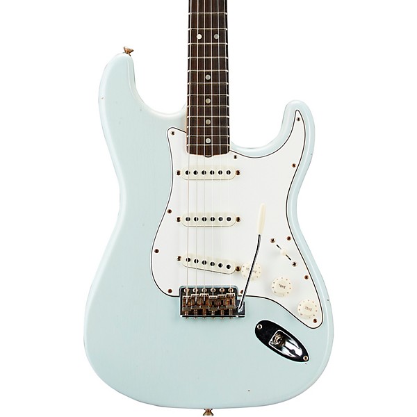 Fender Custom Shop 1964 Stratocaster Journeyman Relic Electric Guitar Super Faded Aged Sonic Blue