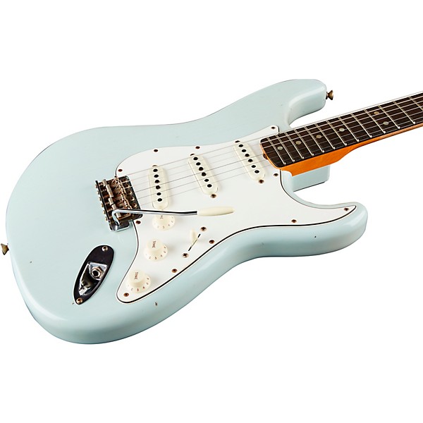 Fender Custom Shop 1964 Stratocaster Journeyman Relic Electric Guitar Super Faded Aged Sonic Blue