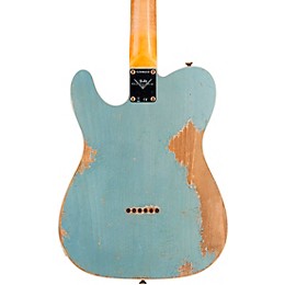 Fender Custom Shop 1964 Tele Custom Heavy Relic Electric Guitar Aged Blue Ice Metallic