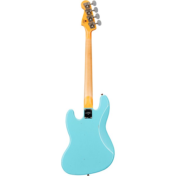 Fender Custom Shop 66 Jazz Bass Journeyman Relic Aged Daphne Blue