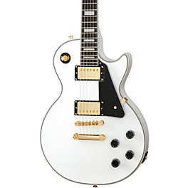 Epiphone Les Paul Custom Electric Guitar Ebony Epiphone Les Paul Custom Electric Guitar Alpine White