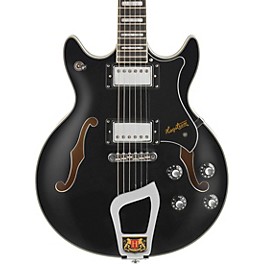 Hagstrom Alvar Compact Elf Warrior Swedish Frost Black Pick... Hagstrom Alvar Compact Elf Warrior Gloss Black Black Pickguard